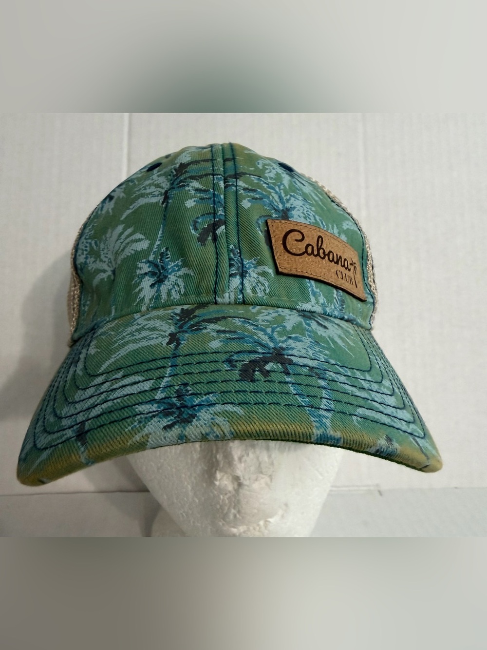 Legacy Cabana Green Palm-Print Cap
